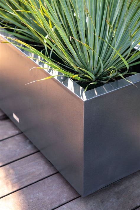 blue metal planter boxes|metal planter boxes near me.